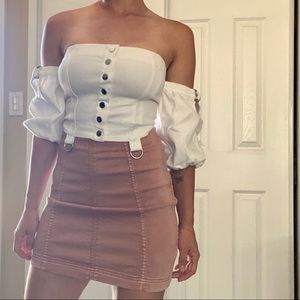 SOLD!! Pink free people mini skirt